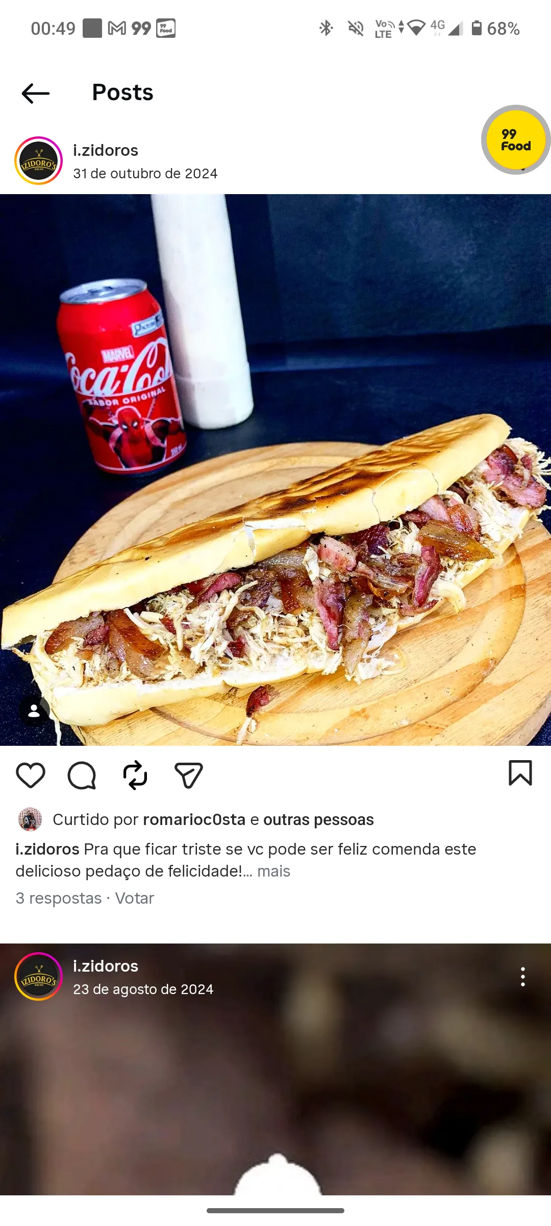 Frango com bacon 