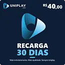 Recarga Uniplay 30 dias 