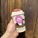 Copo brownie de morangos 