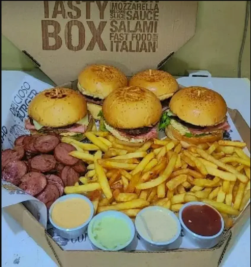 Combo 12 - 5 Lanches  + batata frita 400g