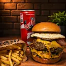 1 MEGA BRUTO + BATATA FRITA + COCA COLA LATA 310ml